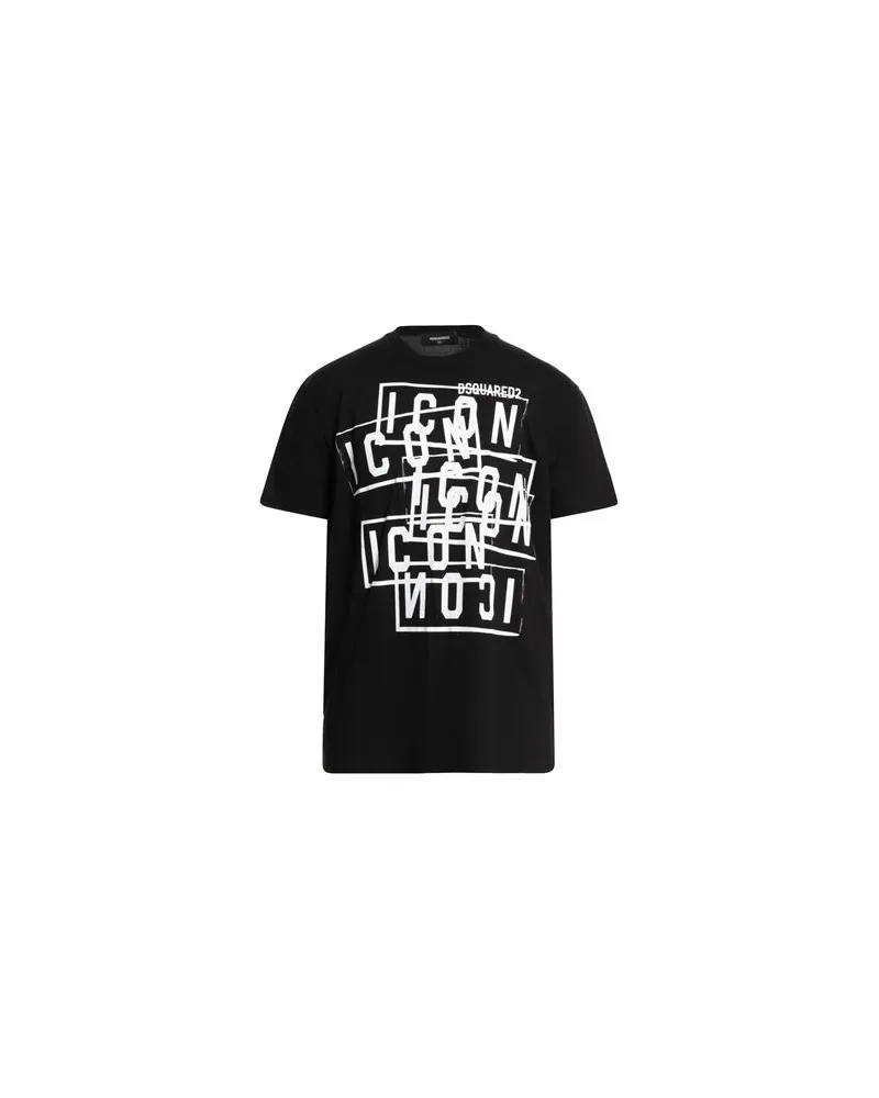 Dsquared2 ICON - TOPS - T-shirtsauf YOOX.COM Schwarz