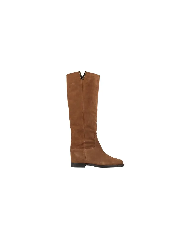 Via Roma 15 SCHUHE - Stiefelauf YOOX.COM Lederfarben