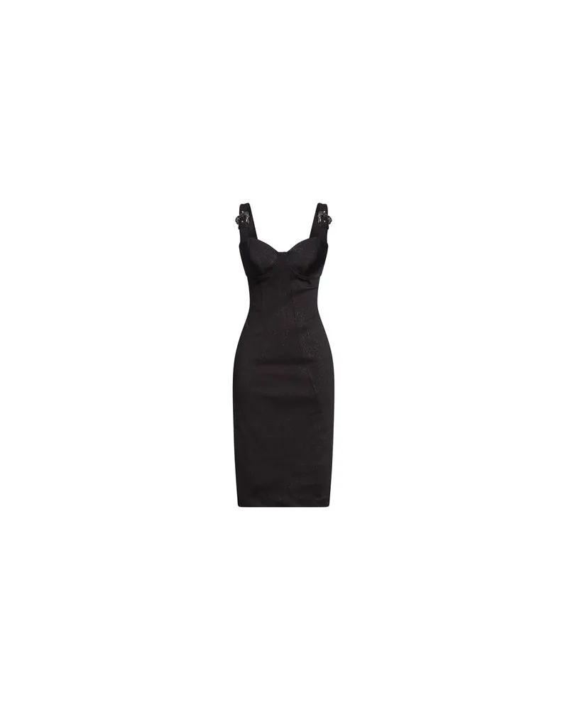 Versace Jeans KLEIDER - Midi-Kleiderauf YOOX.COM Schwarz