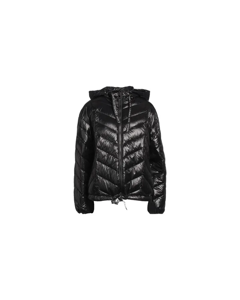 Twin-Set JACKEN & MÄNTEL - Pufferjacken & Daunenjackenauf YOOX.COM Schwarz