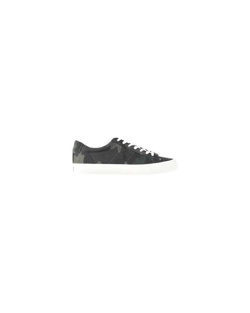 Ralph Lauren SAYER CAMO CANVAS SNEAKER  - SCHUHE - Sneakersauf YOOX.COM Militärgrün