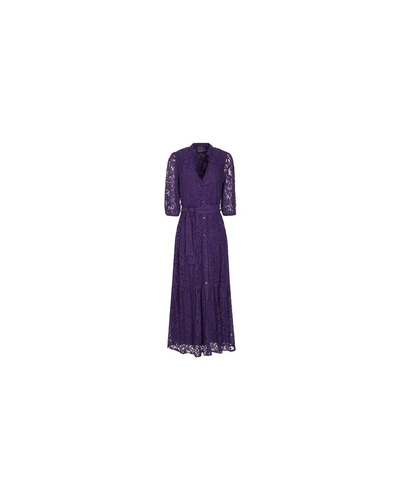 8 by Yoox LACE MAXI DRESS - KLEIDER - Maxi-Kleiderauf YOOX.COM Violett
