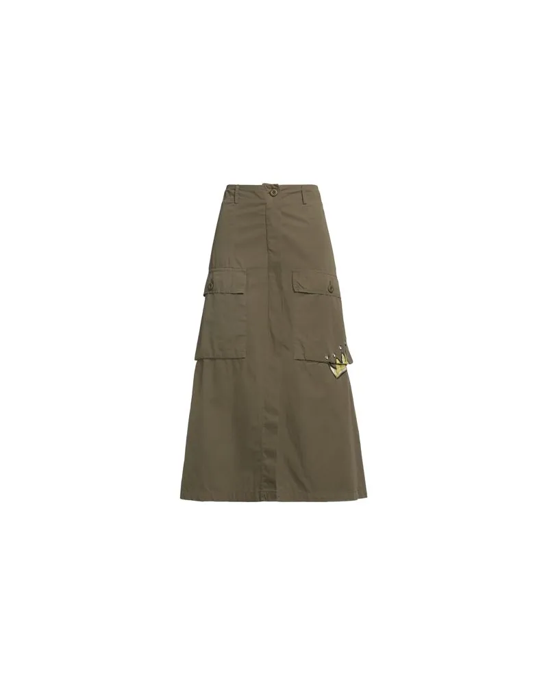 VICOLO HOSEN & RÖCKE - Midi-Röckeauf YOOX.COM Militärgrün