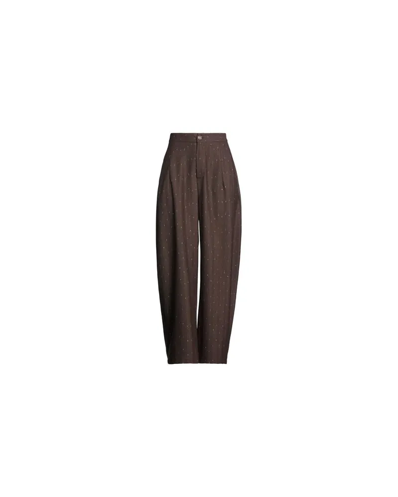 KONTATTO HOSEN & RÖCKE - Hosenauf YOOX.COM Dunkelbraun