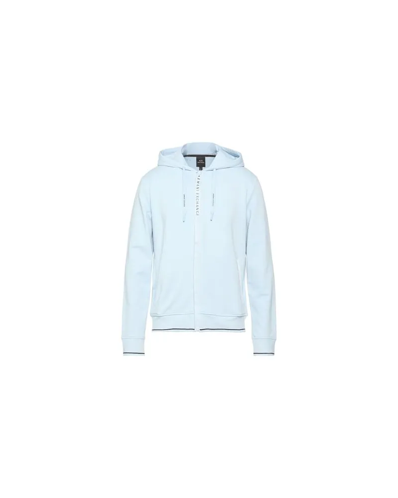 Armani Exchange TOPS - Sweatshirtsauf YOOX.COM Himmelblau