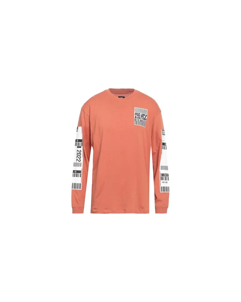 Edwin Jeans TOPS - T-shirtsauf YOOX.COM Rostrot