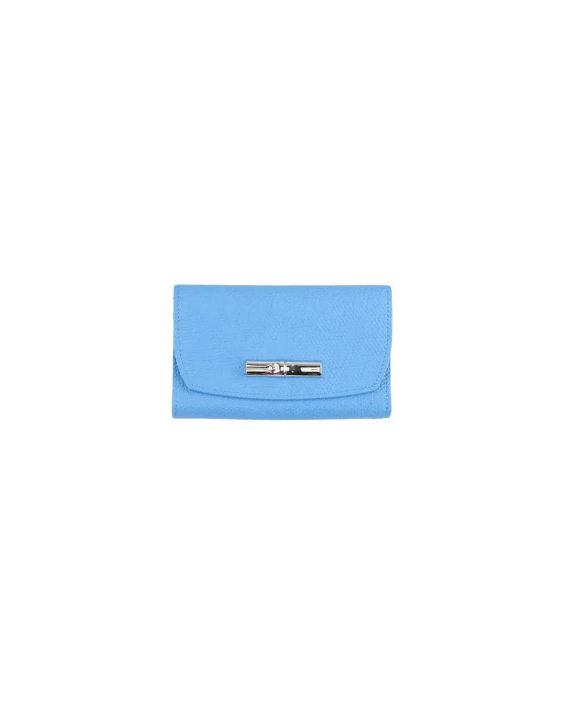 Longchamp Kleinlederwaren - Brieftaschenauf YOOX.COM Azurblau