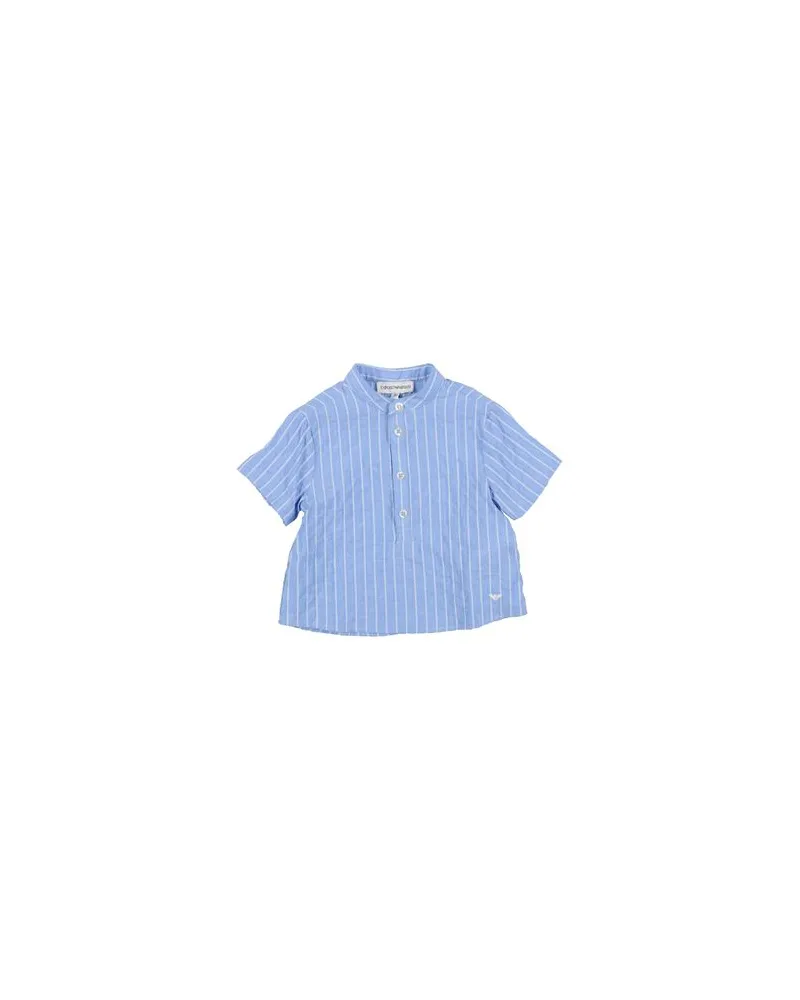 Emporio Armani TOPS - Hemdenauf YOOX.COM Hellblau