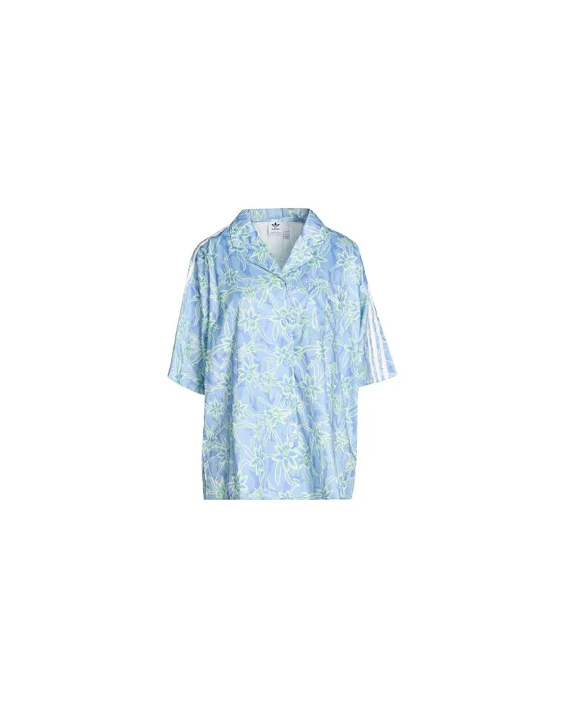 adidas RESORT SHIRT  - TOPS - Hemdenauf YOOX.COM Hellblau