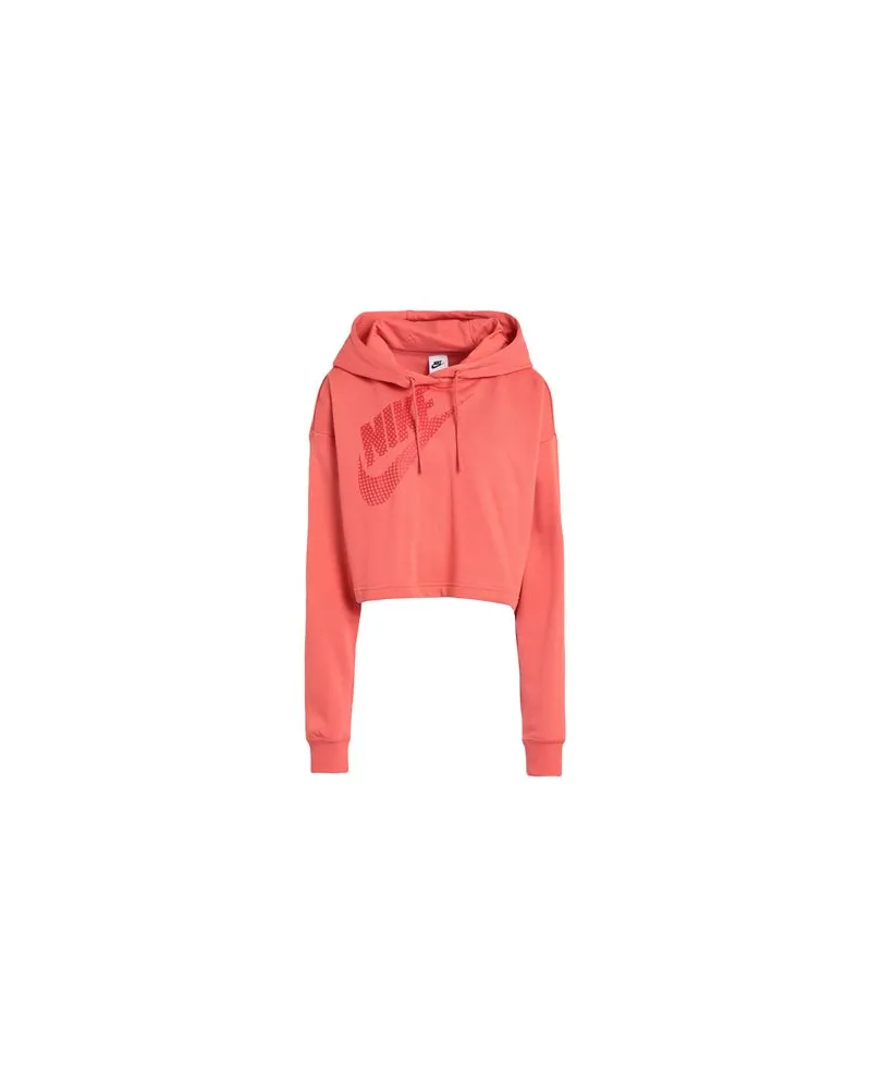 Nike W NSW FLC PO HOODIE CROP DNC  - TOPS - Sweatshirtsauf YOOX.COM Lachs