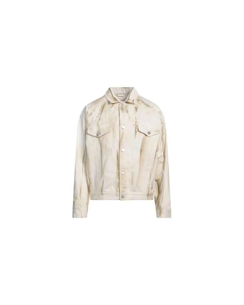 Emporio Armani JACKEN & MÄNTEL - Jeansjacken/Mäntelauf YOOX.COM Cremeweiß