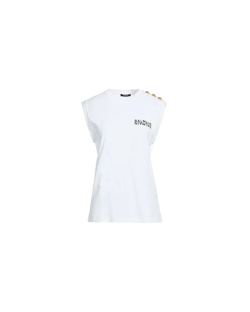 Balmain TOPS - T-shirtsauf YOOX.COM Weiß