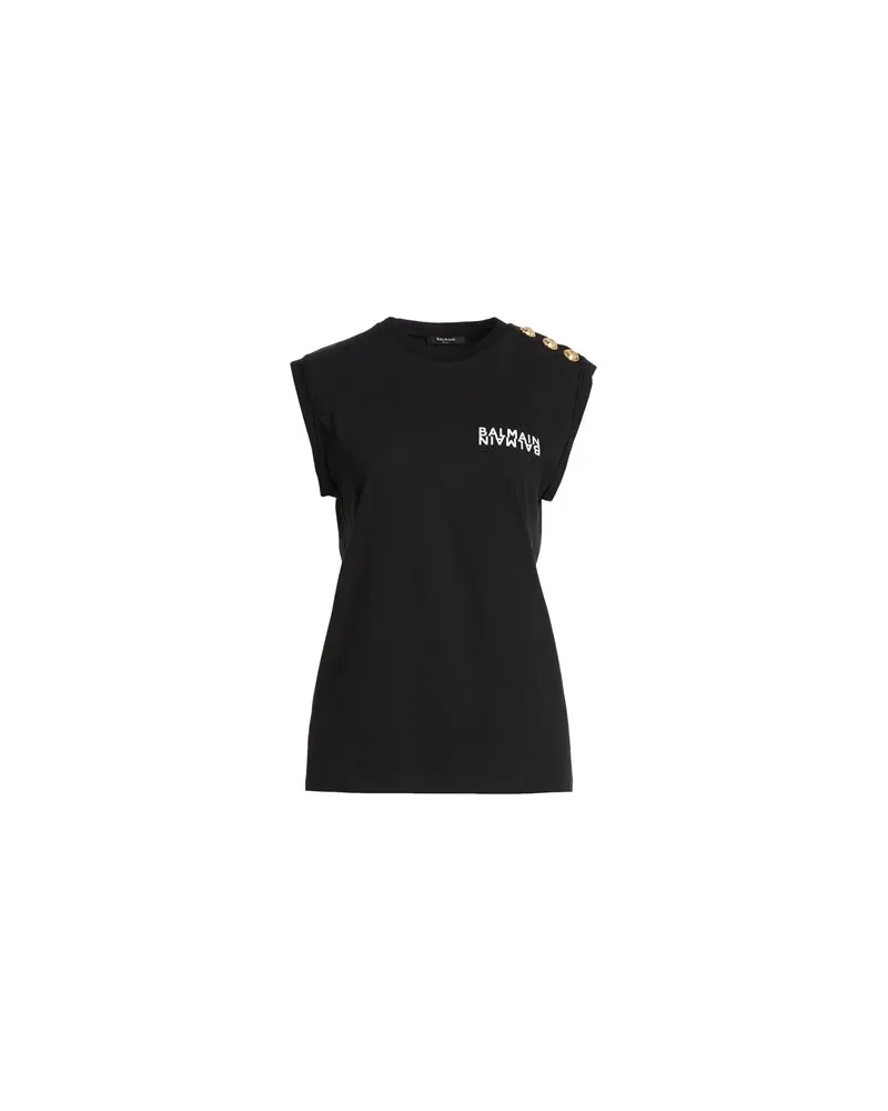 Balmain TOPS - T-shirtsauf YOOX.COM Schwarz
