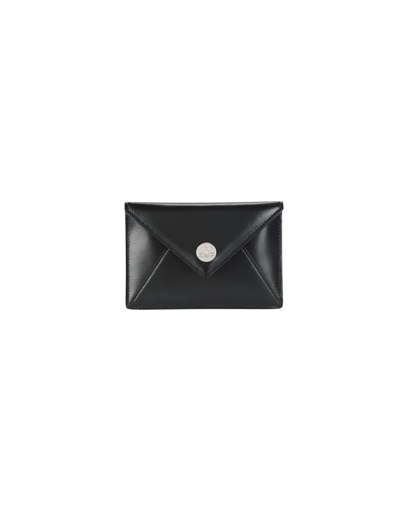 Vivienne Westwood CONDUIT SMALL ENVELOPE POUCH  - Kleinlederwaren - Kosmetiktäschchenauf YOOX.COM Schwarz