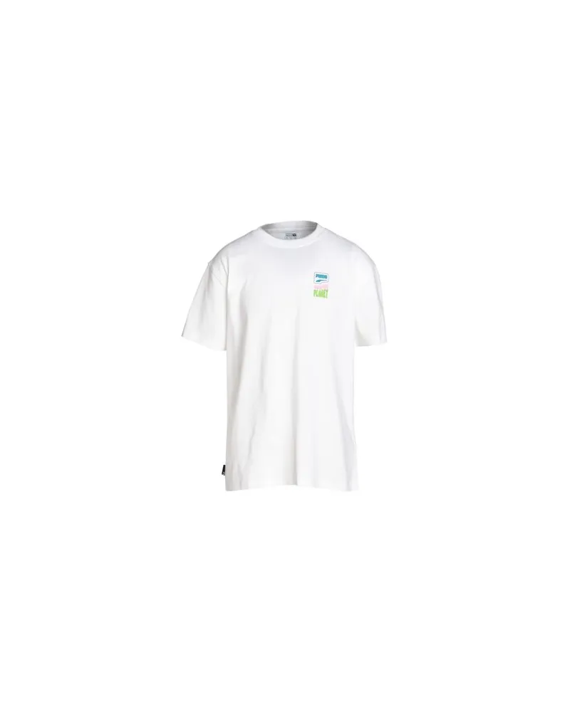 Puma DOWNTOWN Graphic Tee  - TOPS - T-shirtsauf YOOX.COM Weiß