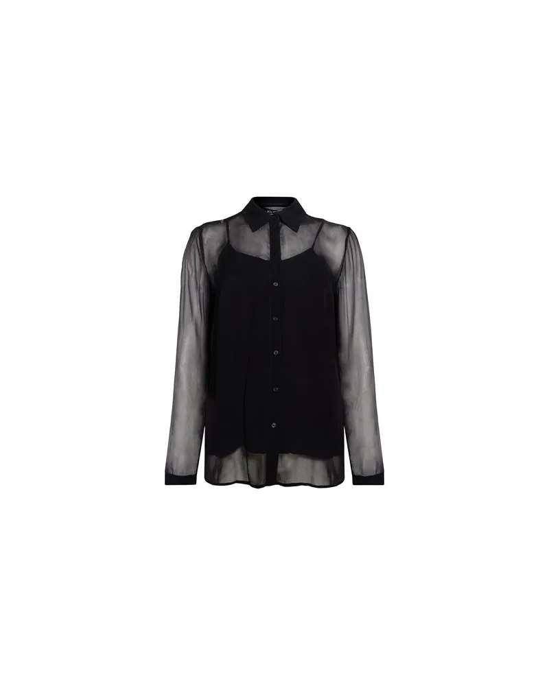Armani Exchange TOPS - Hemdenauf YOOX.COM Schwarz