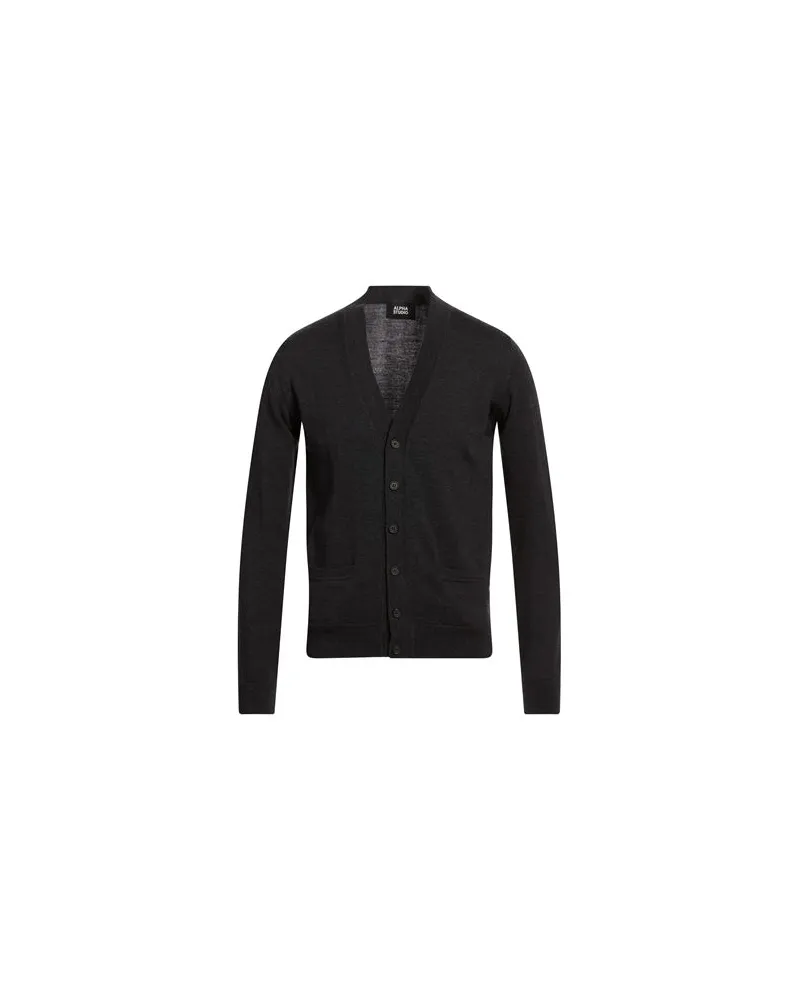 Alpha Studio STRICKWAREN - Strickjackenauf YOOX.COM Braungrau