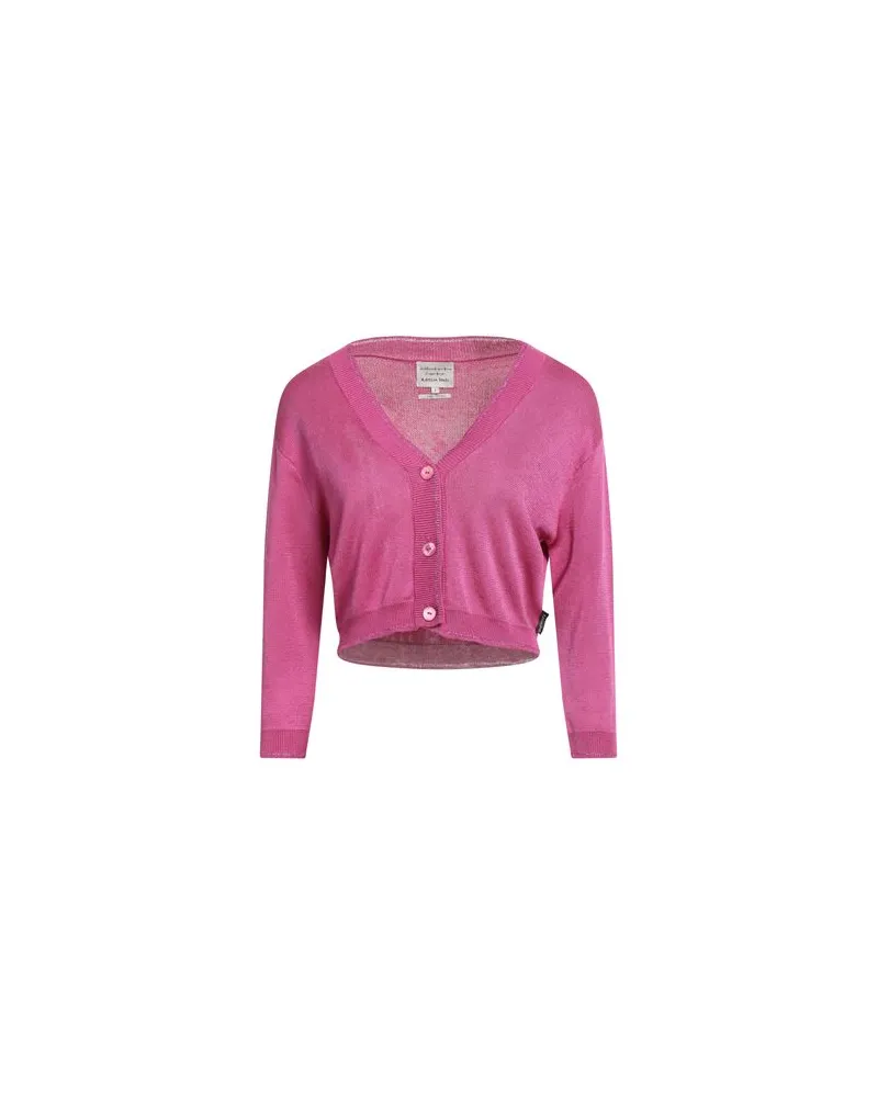 Alessia Santi STRICKWAREN - Strickjackenauf YOOX.COM Fuchsia