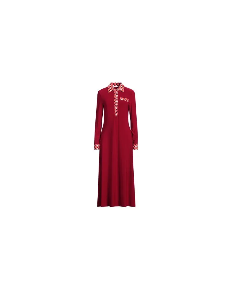 Maliparmi KLEIDER - Midi-Kleiderauf YOOX.COM Ziegelrot
