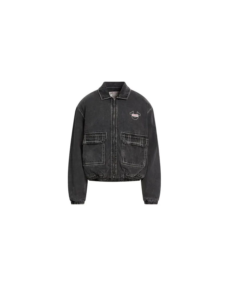 True Religion JACKEN & MÄNTEL - Jeansjacken/Mäntelauf YOOX.COM Braungrau