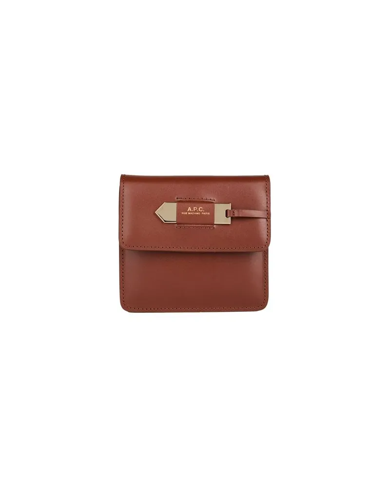 A.P.C. Kleinlederwaren - Portemonnaiesauf YOOX.COM Braun