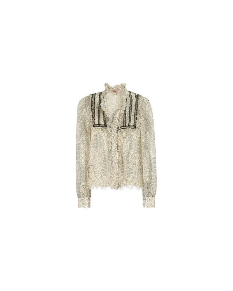 Twin-Set TOPS - Hemdenauf YOOX.COM Elfenbein