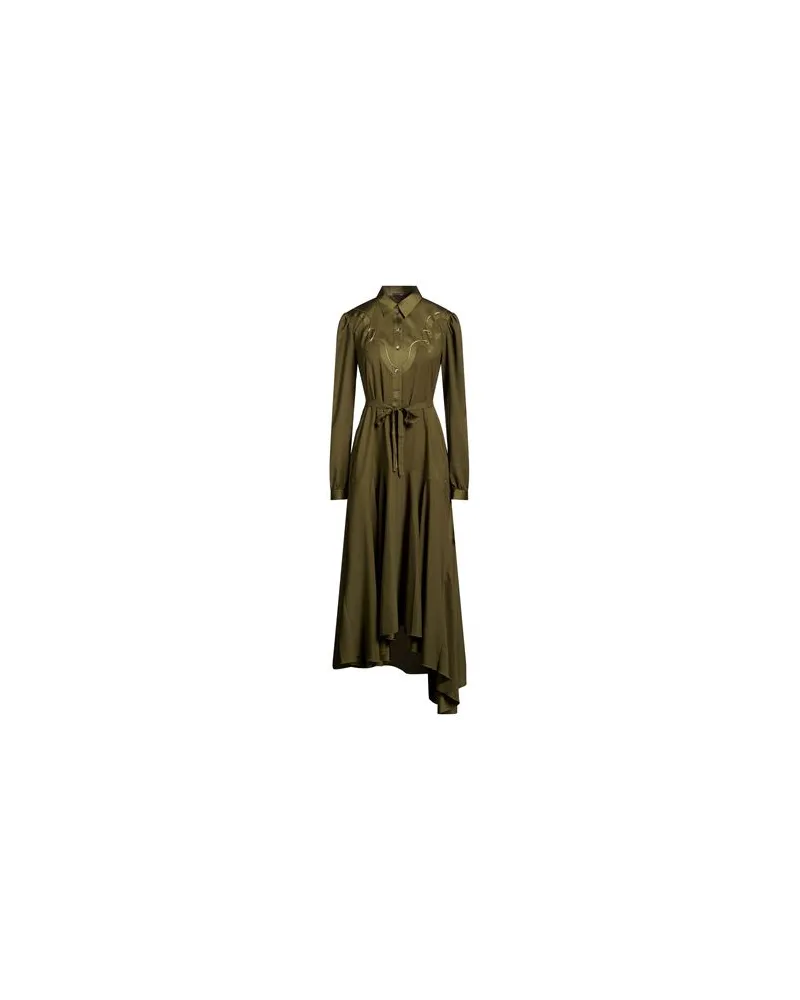 HIGH TECH - KLEIDER - Maxi-Kleiderauf YOOX.COM Militärgrün