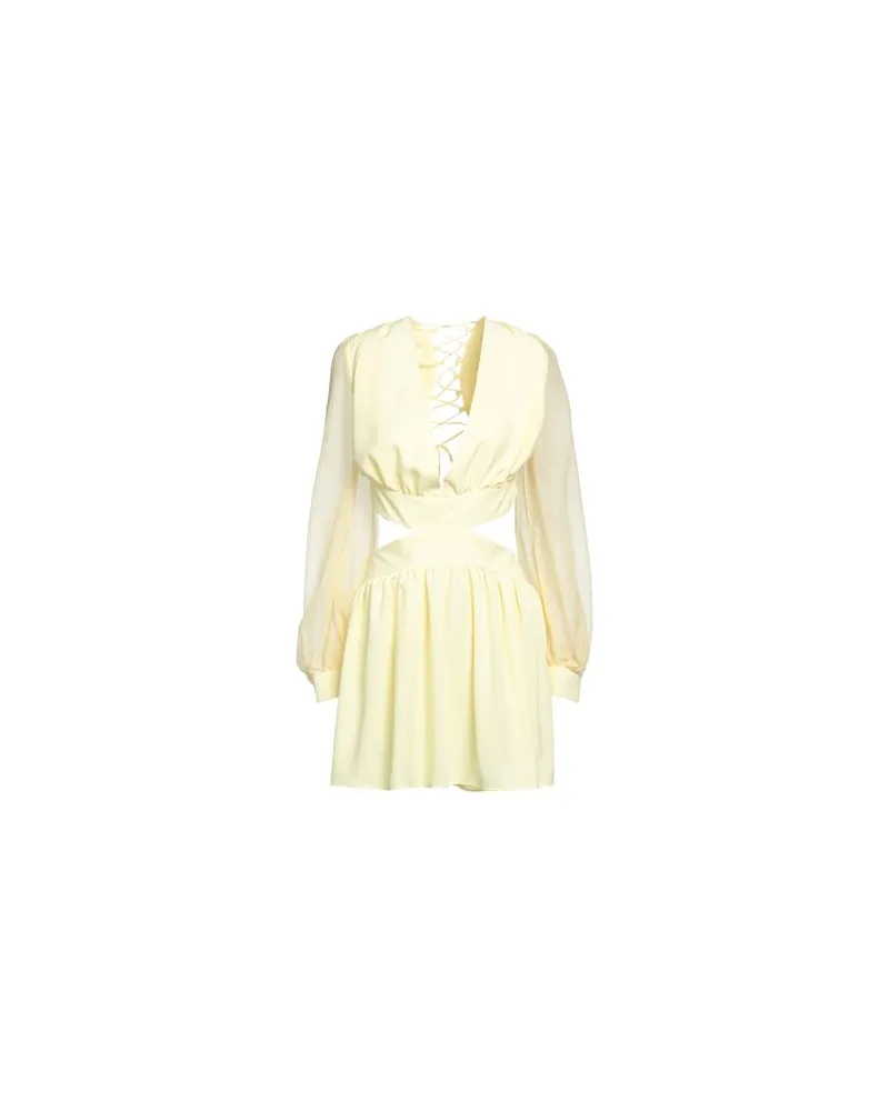 MOEVA KLEIDER - Mini-Kleiderauf YOOX.COM Pastellgelb