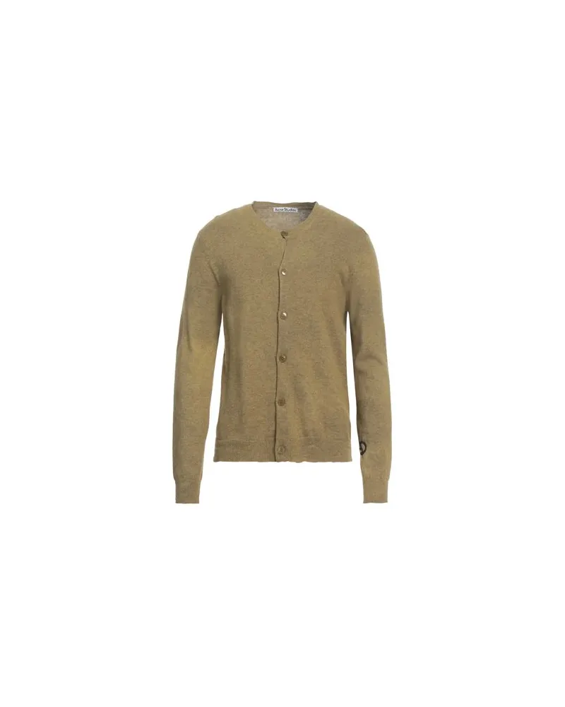 Acne Studios STRICKWAREN - Strickjackenauf YOOX.COM Militärgrün