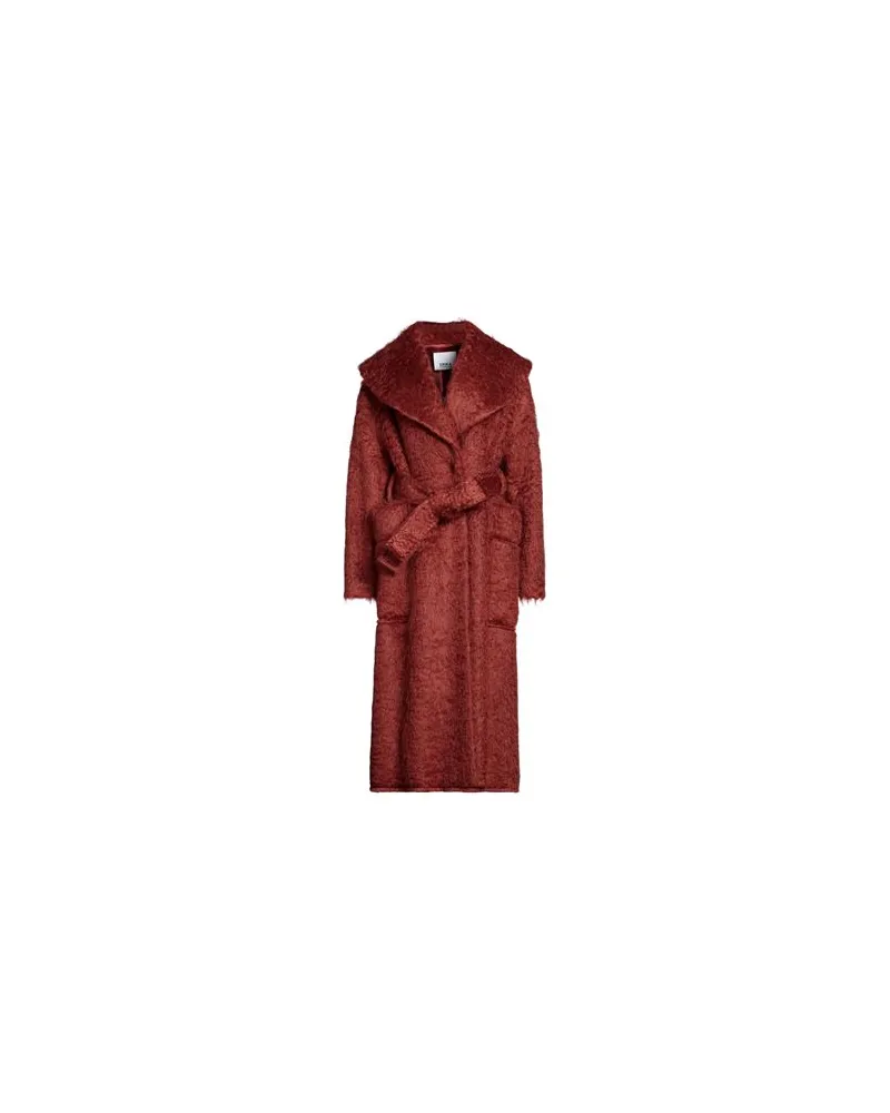 Erika Cavallini JACKEN & MÄNTEL - Mäntelauf YOOX.COM Rostrot