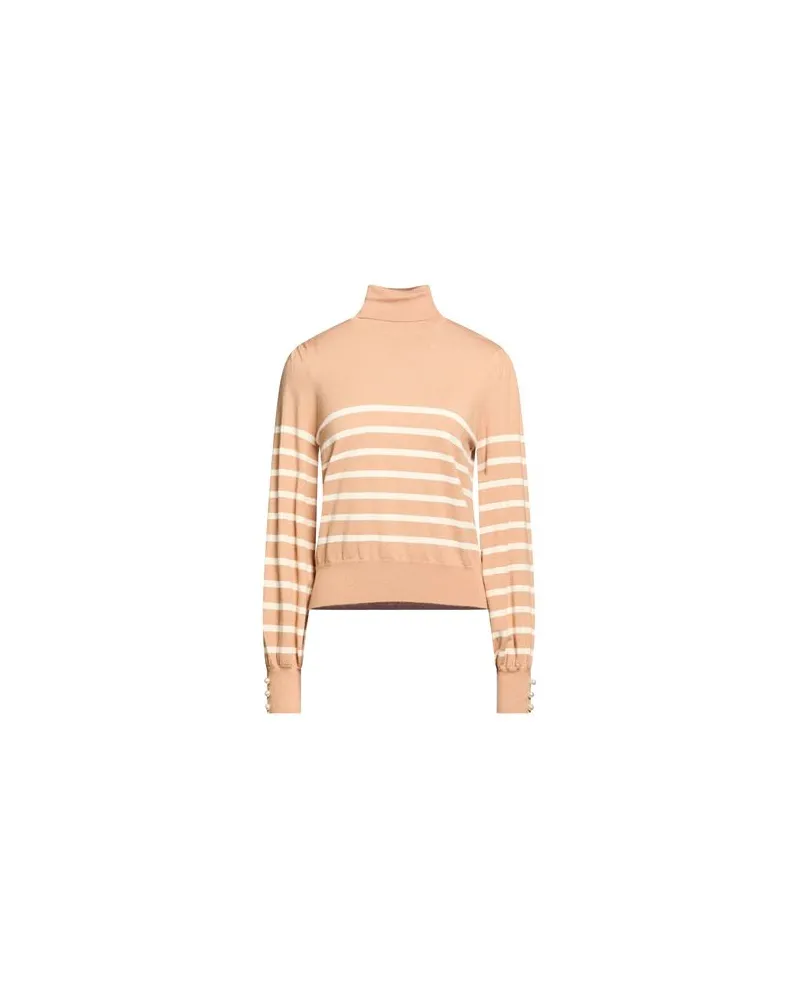 Liu Jo STRICKWAREN - Rollkragenpulloverauf YOOX.COM Beige