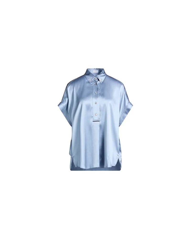 Brunello Cucinelli TOPS - Topsauf YOOX.COM Hellblau