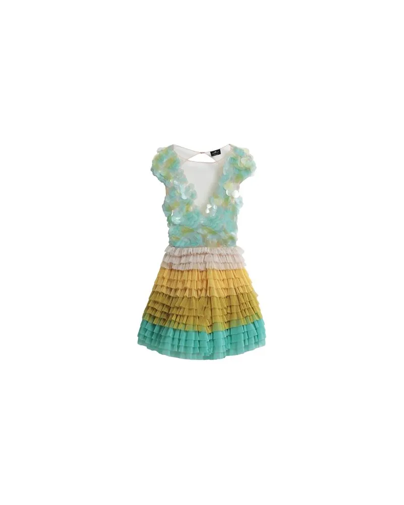 Elisabetta Franchi KLEIDER - Mini-Kleiderauf YOOX.COM Tūrkis