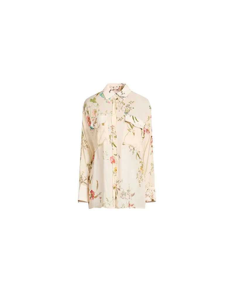 Semicouture TOPS - Hemdenauf YOOX.COM Cremeweiß