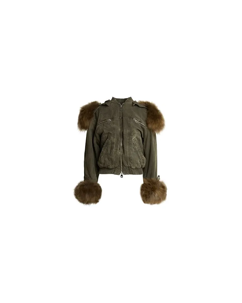 Blumarine JACKEN & MÄNTEL - Pufferjacken & Daunenjackenauf YOOX.COM Militärgrün