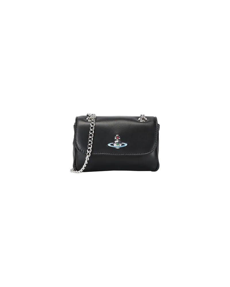 Vivienne Westwood EMMA SMALL PURSE WITH CHAIN  - TASCHEN - Schultertaschenauf YOOX.COM Schwarz