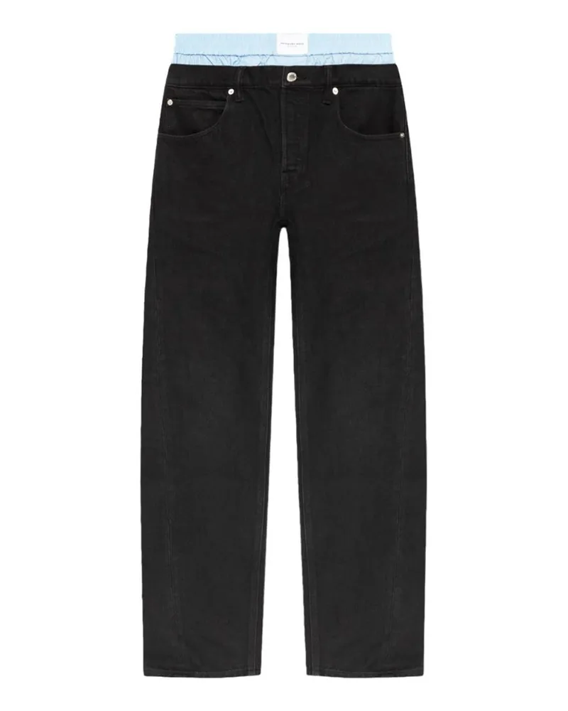 Alexander Wang Jeanshose Schwarz