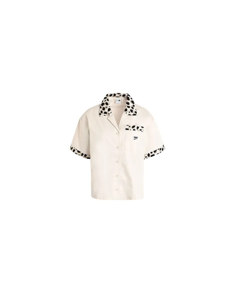 Puma DOWNTOWN Shirt WV  - TOPS - Hemdenauf YOOX.COM Beige