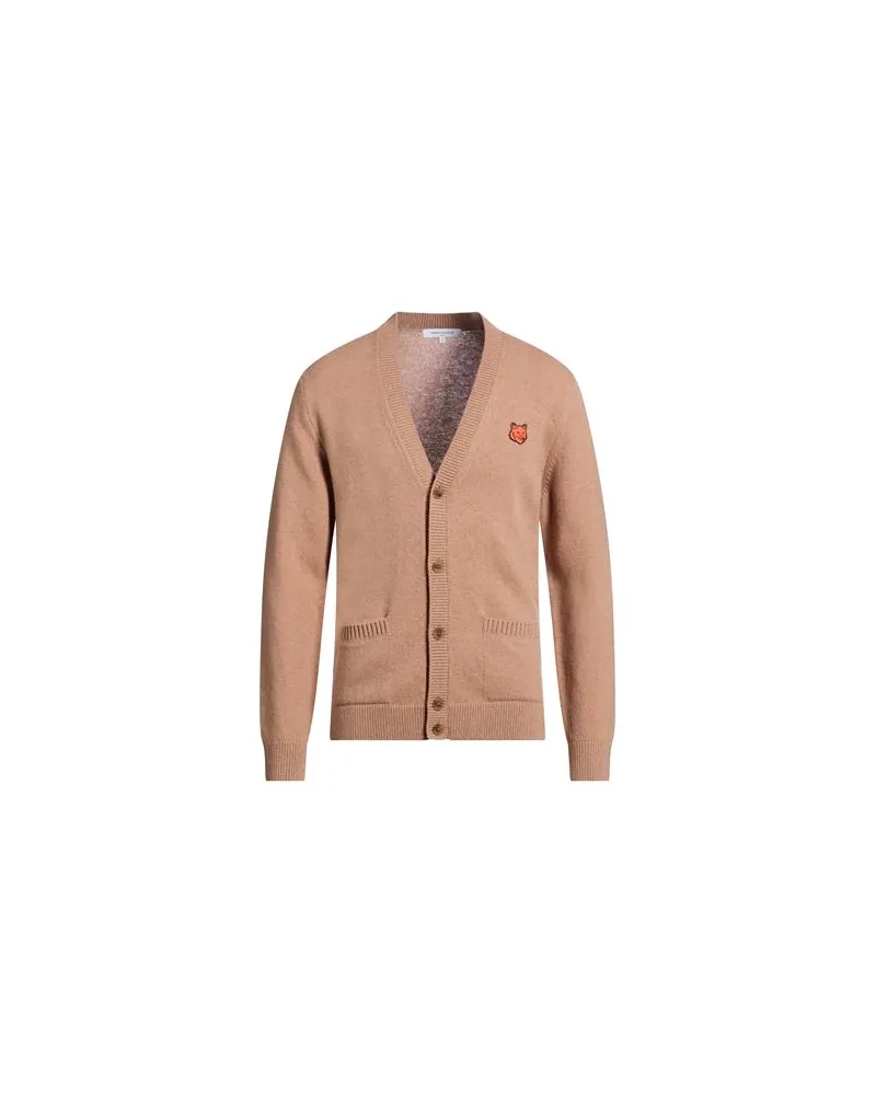 Kitsuné STRICKWAREN - Strickjackenauf YOOX.COM Kamel