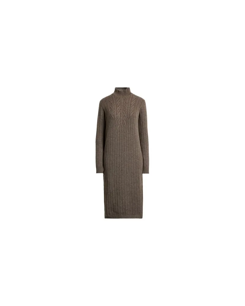 AGNONA KLEIDER - Midi-Kleiderauf YOOX.COM Braun