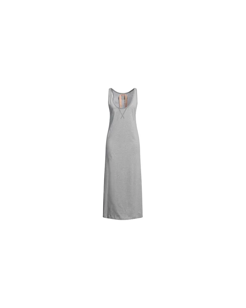 N° 21 KLEIDER - Maxi-Kleiderauf YOOX.COM Hellgrau