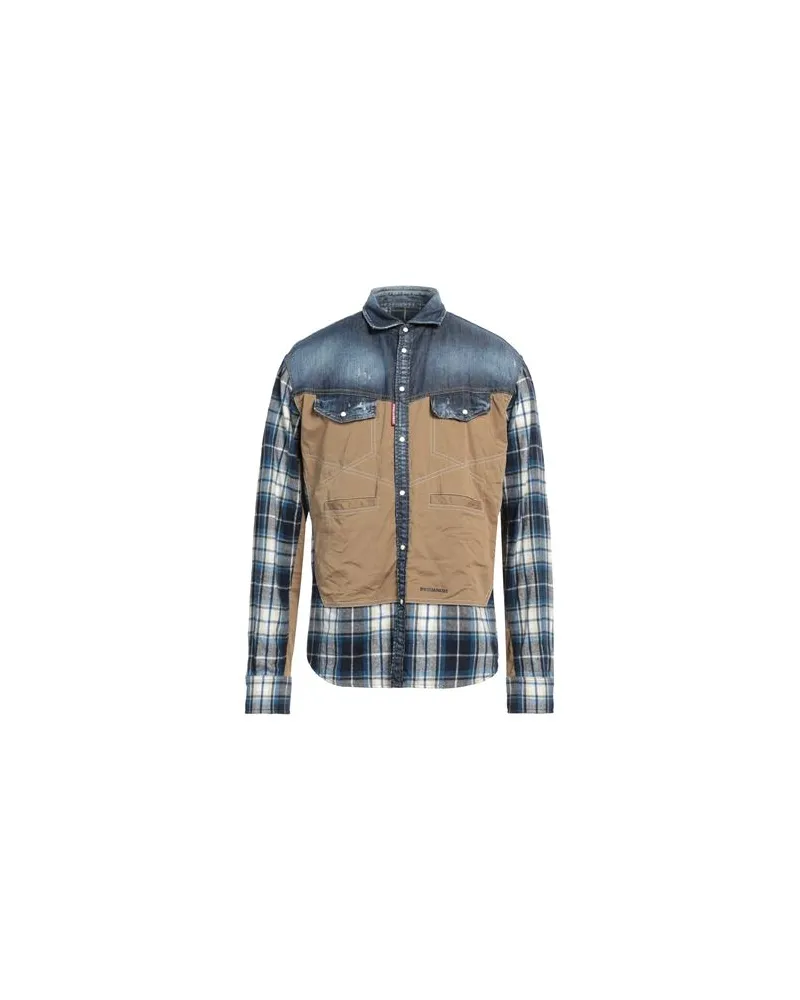 Dsquared2 TOPS - Jeanshemdenauf YOOX.COM Blau