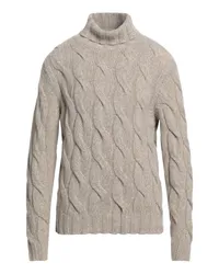 LARDINI Rollkragenpullover Hellgrau