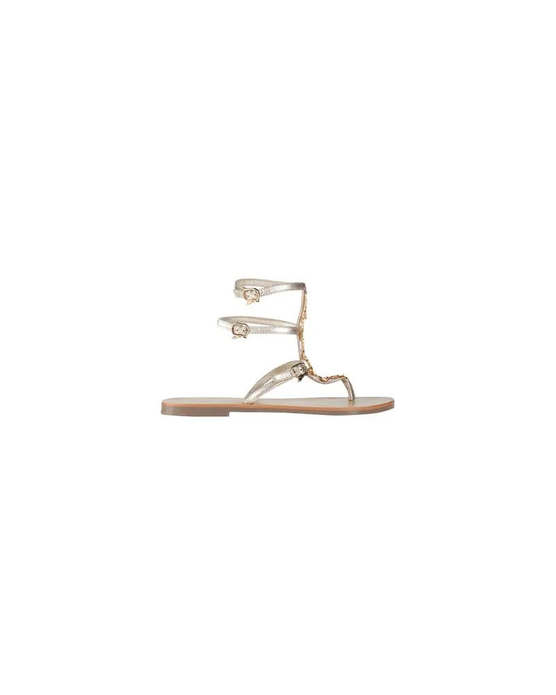 Patrizia Pepe SCHUHE - Zehentrennerauf YOOX.COM Platin