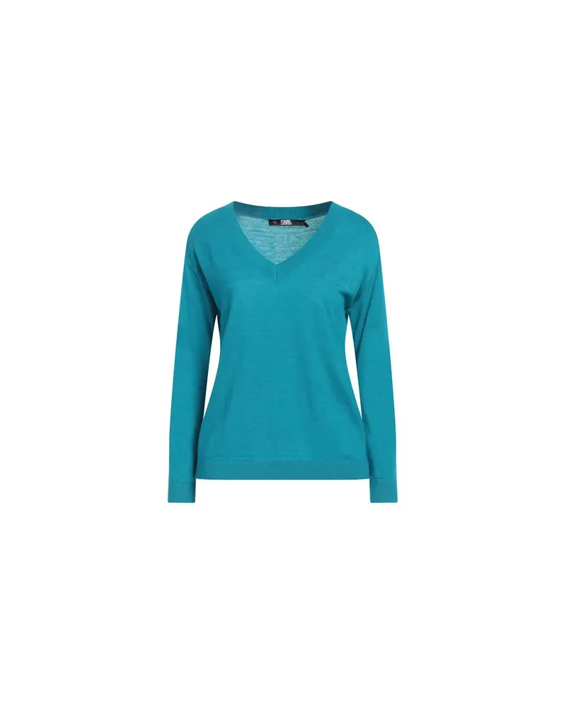 Karl Lagerfeld STRICKWAREN - Pulloverauf YOOX.COM Azurblau