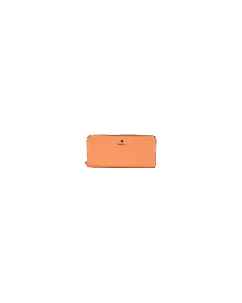 Furla MAGNOLIA XL ZIP AROUND SLIM - VITELLO MILOS  - Kleinlederwaren - Brieftaschenauf YOOX.COM Orange