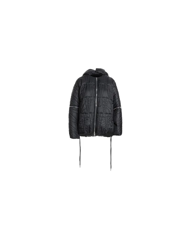 Moncler JACKEN & MÄNTEL - Pufferjacken & Daunenjackenauf YOOX.COM Schwarz