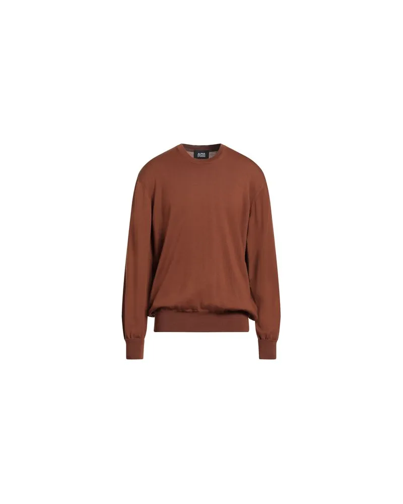 Alpha Studio STRICKWAREN - Pulloverauf YOOX.COM Lederfarben