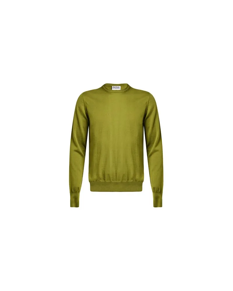 Alpha Studio STRICKWAREN - Pulloverauf YOOX.COM Militärgrün