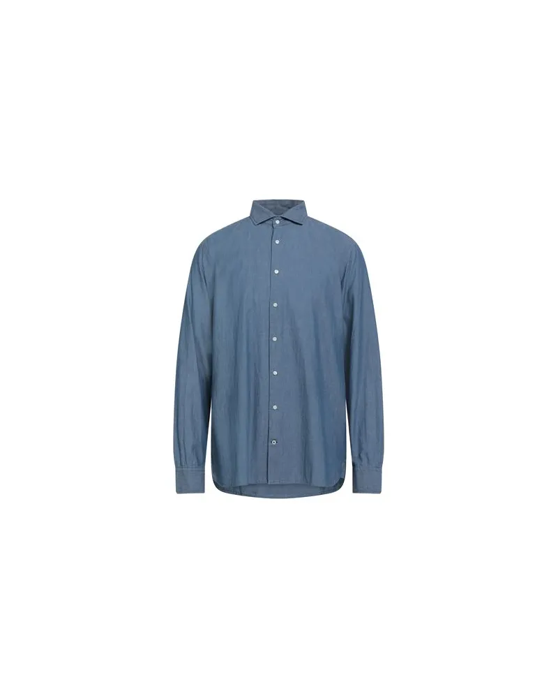 Tommy Hilfiger TOPS - Jeanshemdenauf YOOX.COM Blau